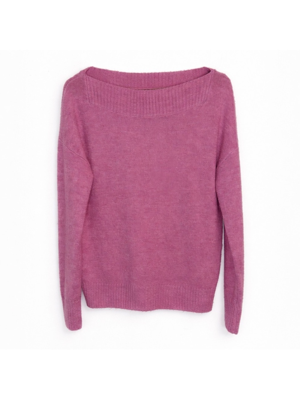 Marled by Reunited Clothing Pink Boatneck Sweater – Women’s Small 💕🧶